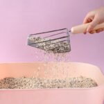 Metal Filter Cat Litter Shovel Set Pet Toilet Cleaning Scoop Poop Clean Tool Large Wooden Handle Pets Supplies - Image 2